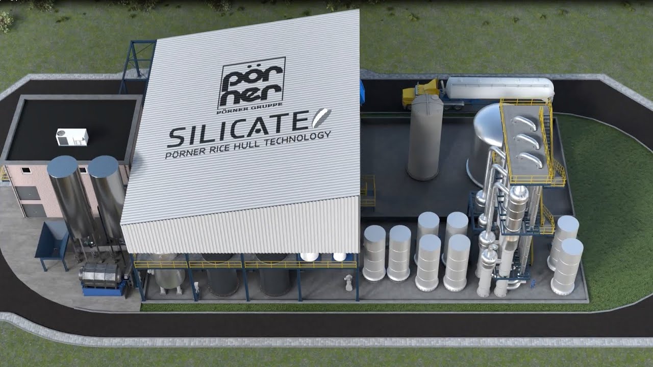 3D animation of a Pörner Bio-Silicate plant