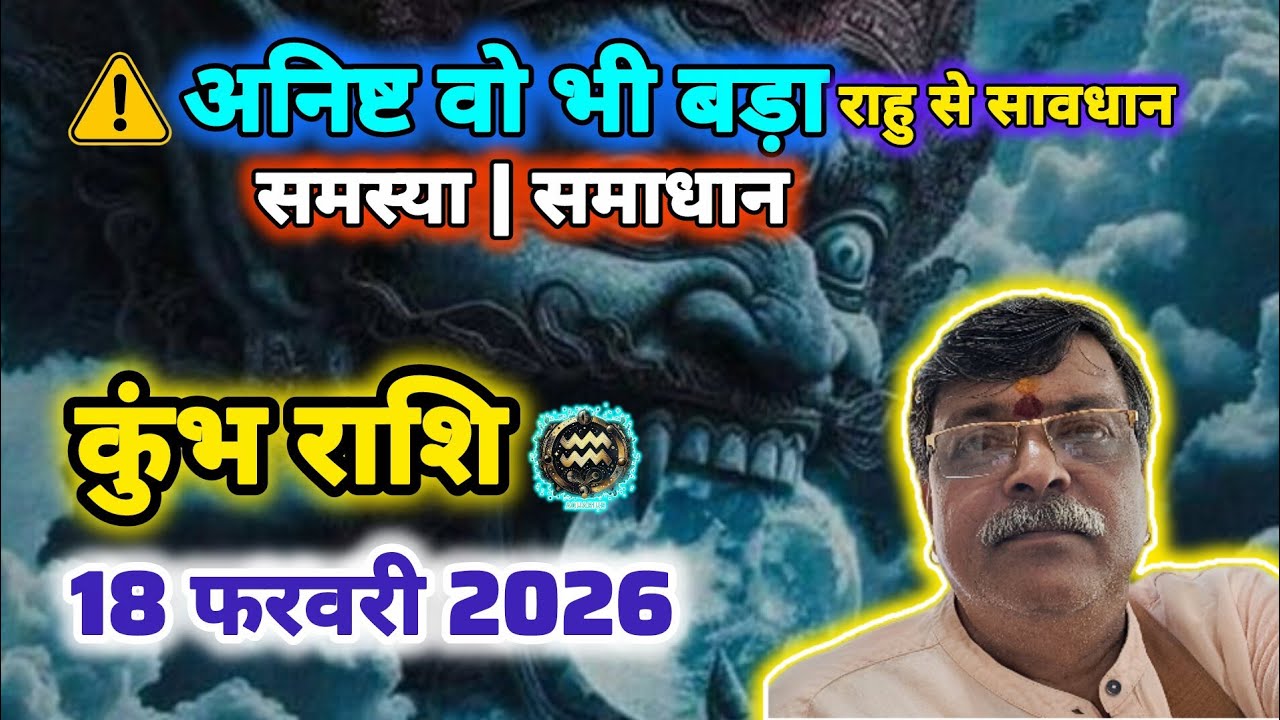 ♒ कुंभ राशि 18 फरवरी राशिफल: 👹 राहु का महा-परिवर्तन: बड़ी मुसीबत या बड़ा अवसर? 🚦जानें सटीक समाधान!