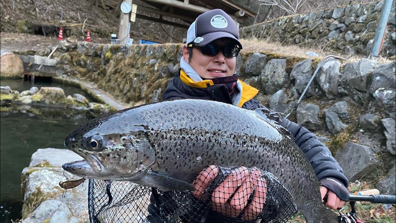 極寒の釣行in小菅トラウトガーデン