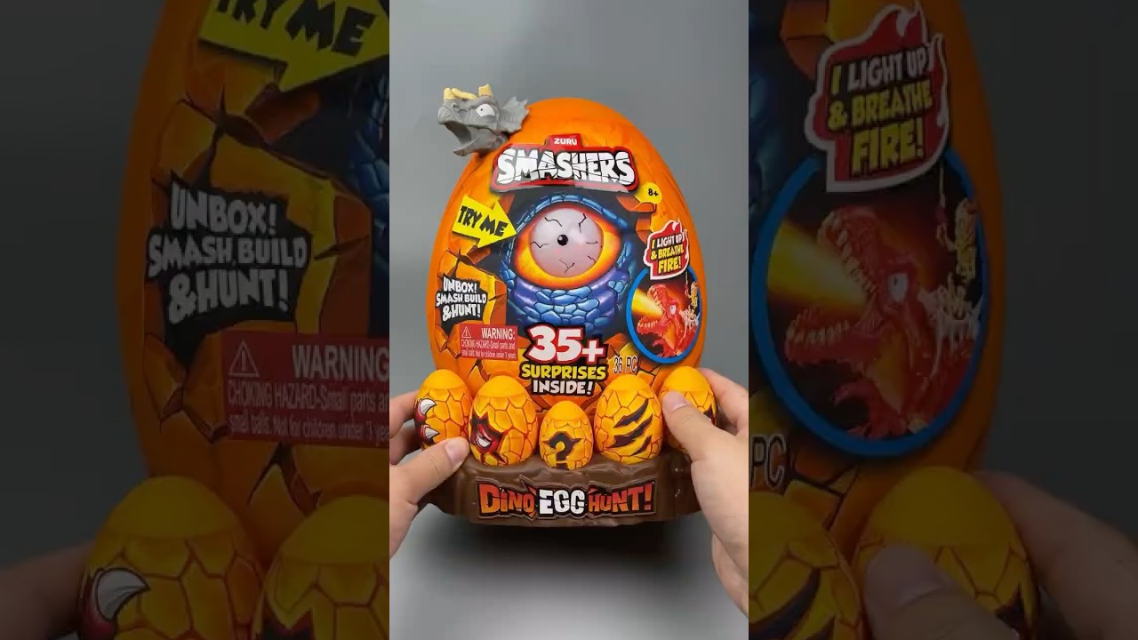 Zuru Smashers Dino Egg Hunt,let&rsquo;s see what we got😁#unboxing #zuru #dinosaur #zurutoys #blindbox