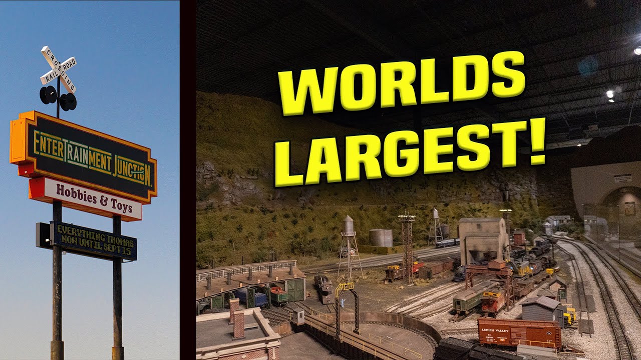 The World's LARGEST Model Railroad! Exploring EnterTRAINment Junction!