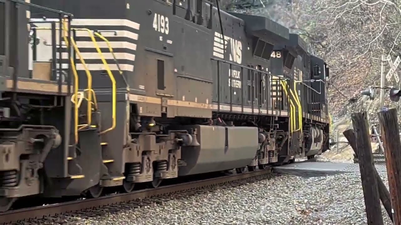 Norfolk Southern disappears into the darkness