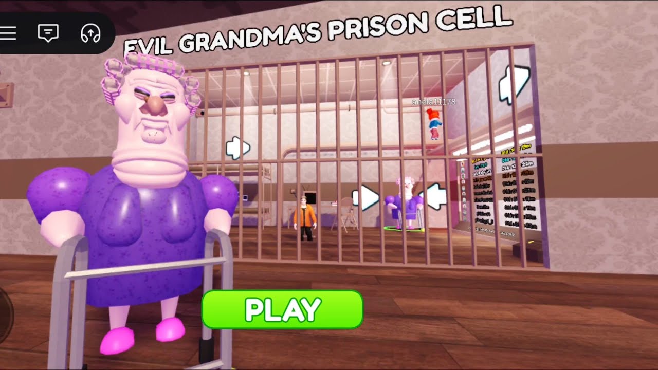 EVIL GRANDMA'S PRISON RUN! (Obby)#roblox #robloxescape 