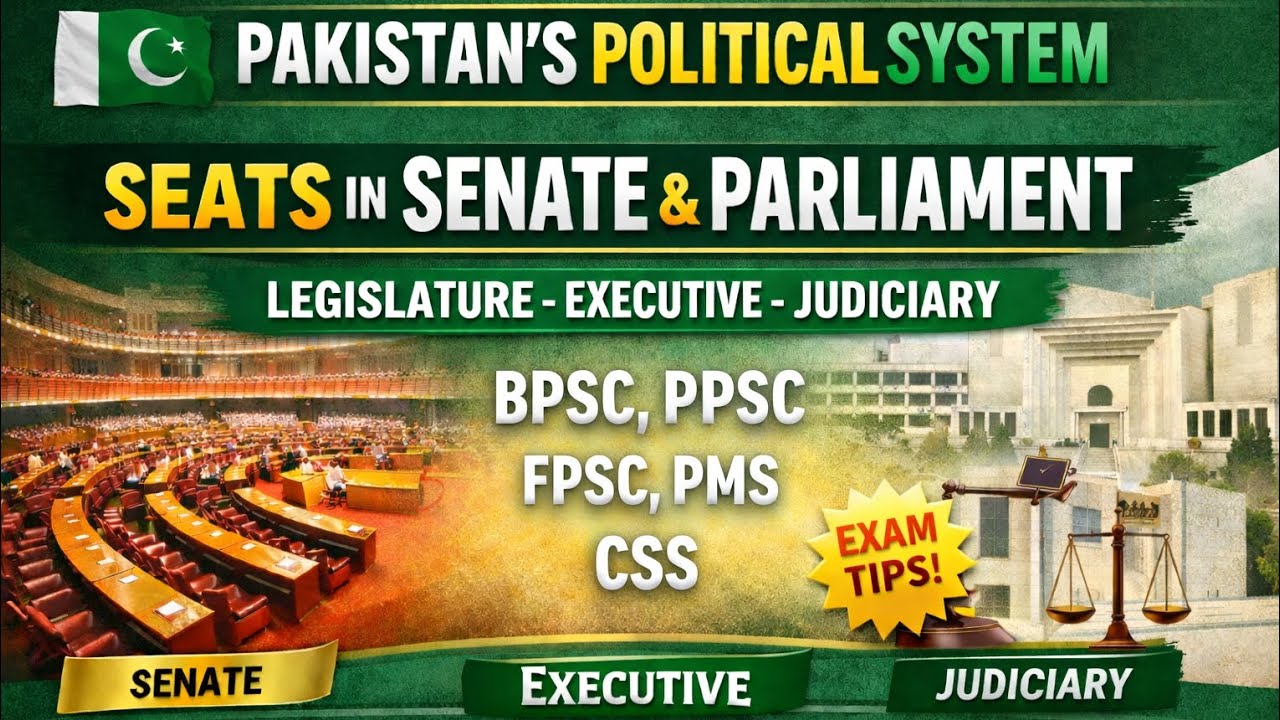 Senate of Pakistan vs National Assembly Parliament | Legislature Executive & Judiciary of Pakistan