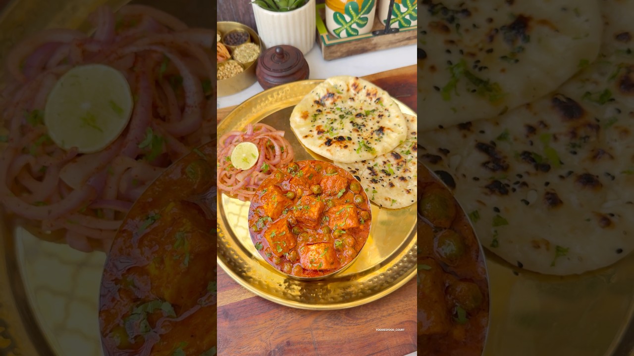 Shahi Matar Paneer Recipe😍 #shorts #paneer #trending #viralvideo