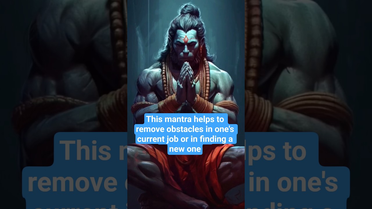 This Mantra solves Job-related problems🙏👍#ytshorts #hanuman #mantra #motivation #positiveenergy#job