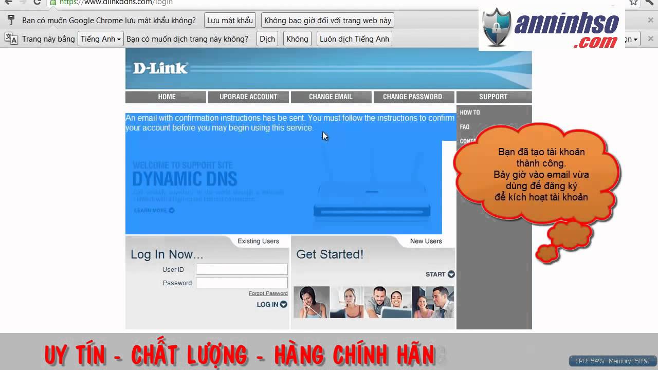 anninhso.com - Hướng dẫn đăng k&yacute; t&ecirc;n miền dyns camera miễn ph&iacute;
