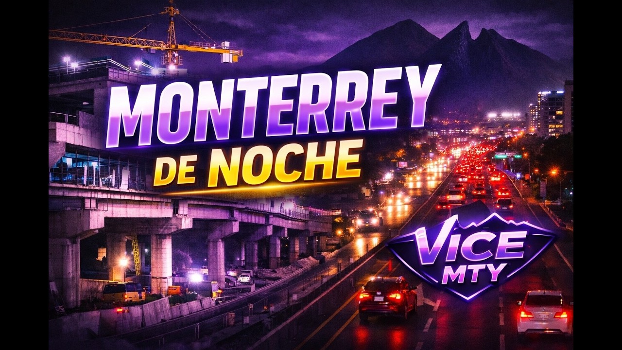 Monterrey de Noche 🚗 | Recorrido real por la ciudad | Vice MTY | ASMR 