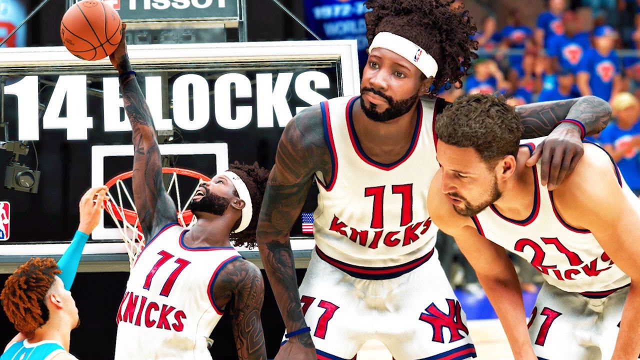 NBA 2K22 My Career - 14 BLOCKS In PLAYOFFS vs LAMELO! Next Gen Gameplay