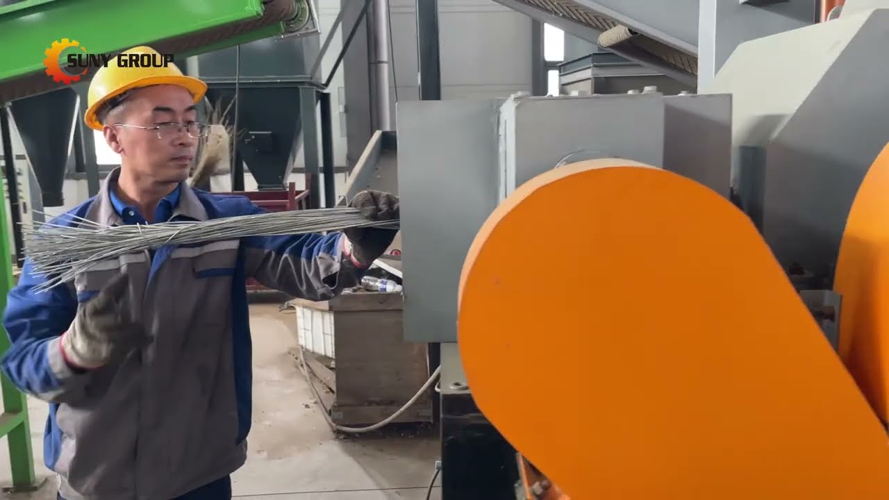 ACSR (Steel core Aluminum Cable) Recycling Machine | Steel & Aluminum Separator
