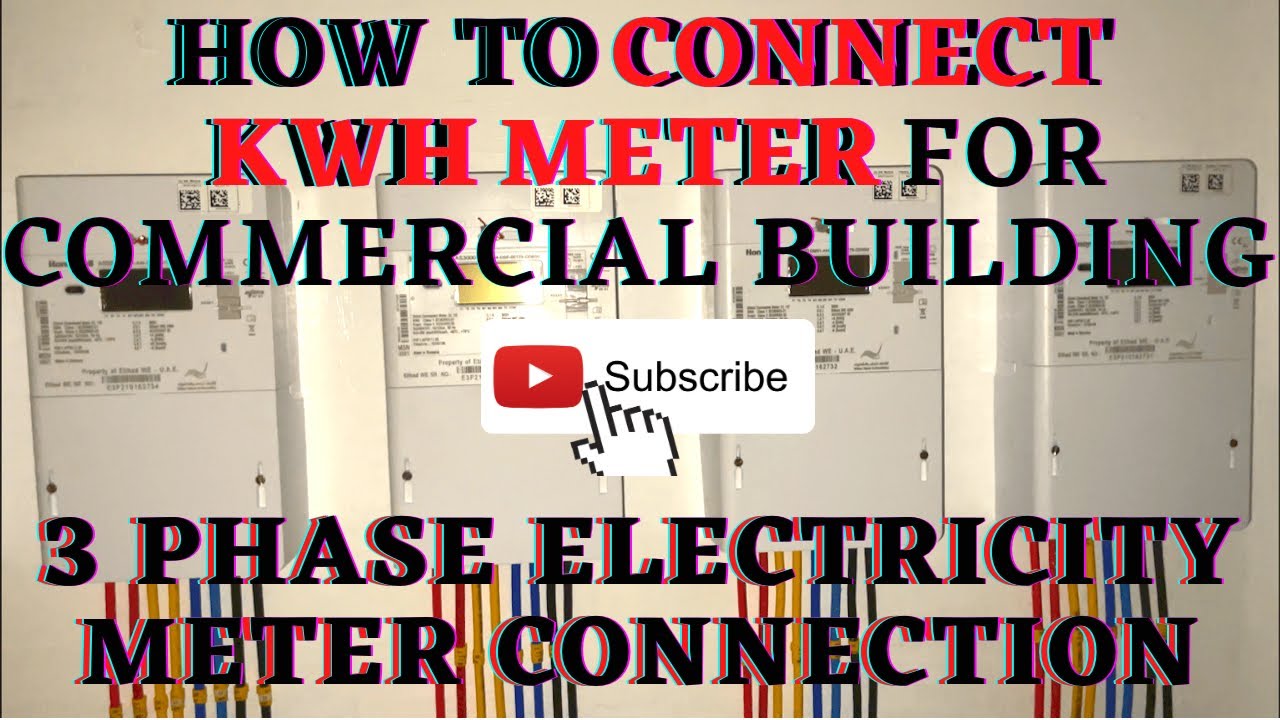 How to Connect KWH Meter for Commercial Building | 3 phase meter for flats
