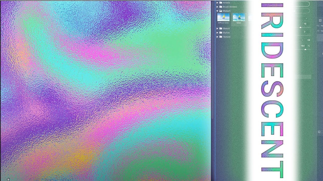 Photoshop Pattern Tutorial: Iridescent Metallic Foil Effect