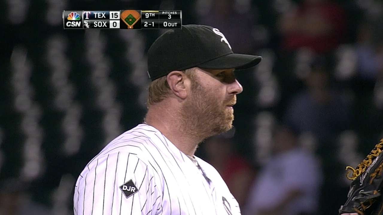 Dunn pitches the 9th inning
