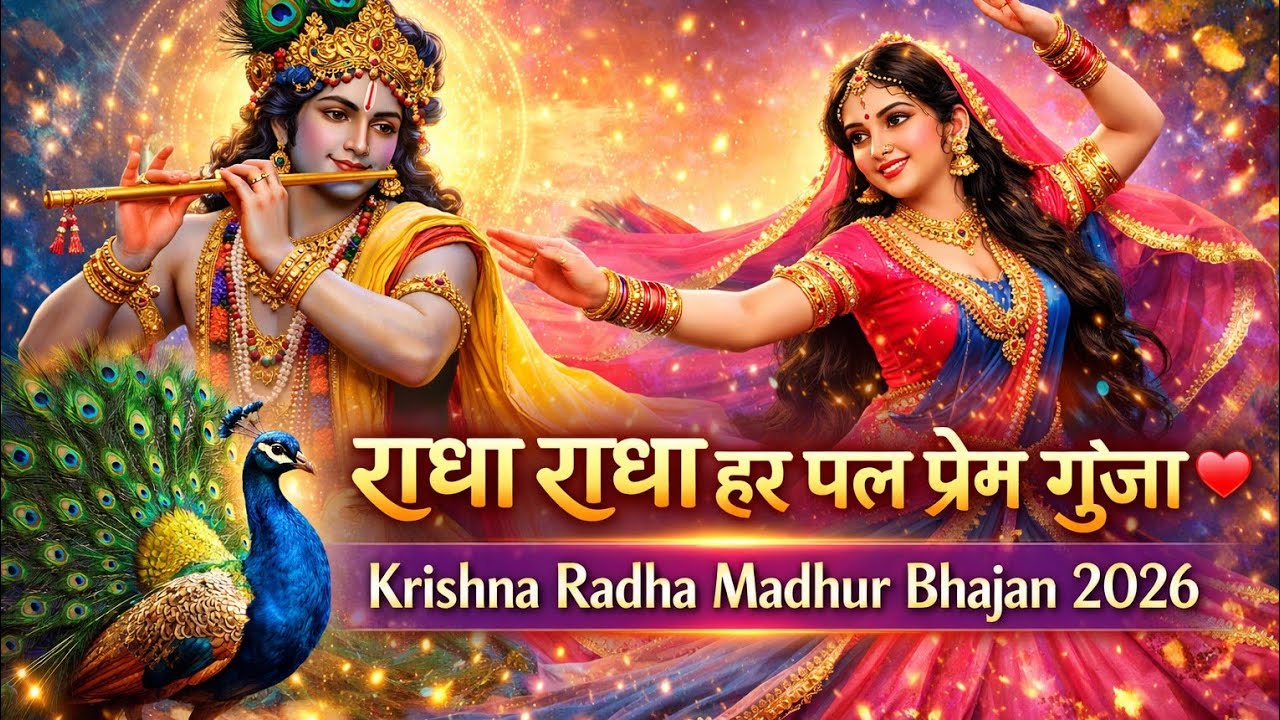 “राधे-राधे” गूंजे हर पल,प्रेम का सागर लहराया Madhur bhajan 