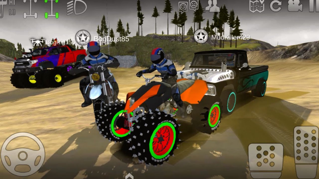 Four Wheel Bike and Mud Motorcycle Driving Simulator - Offroad Motorcycle Outlaws - Android Gameplay