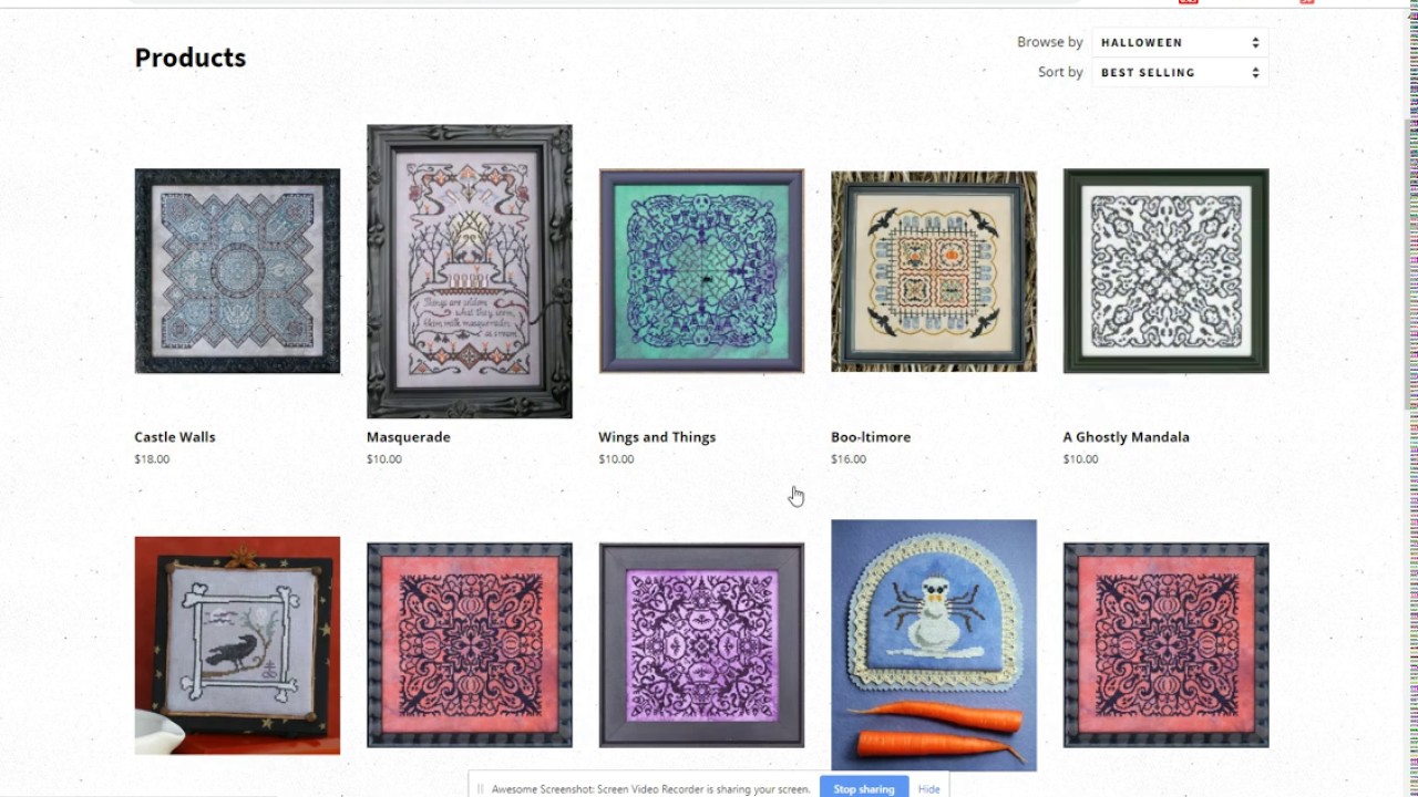 Ink Circles Cross Stitching Pattern Website Review