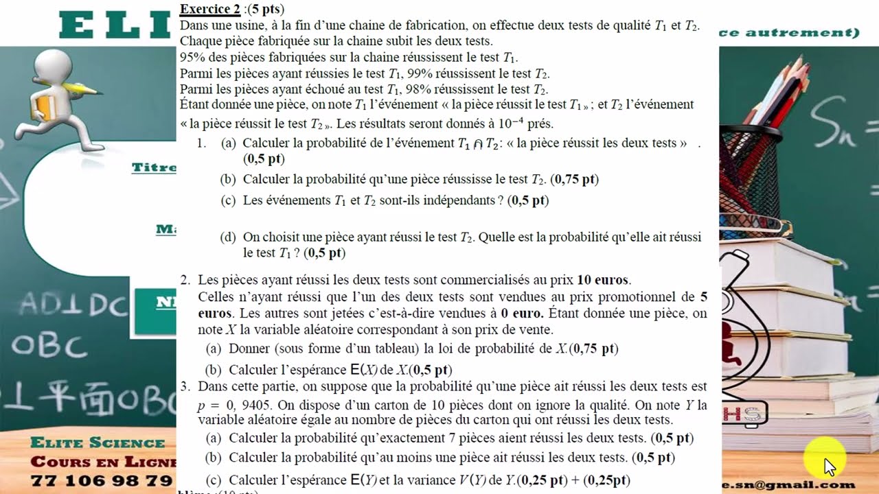 (TS2/MATHS) Suite épreuve: Exo2: PROBABILITE CONDITIONNELLE, SCHEMA DE BERNOULLI