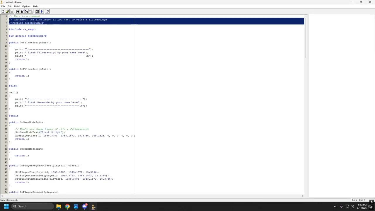 Creating RP SAMP Server #1 | localhost