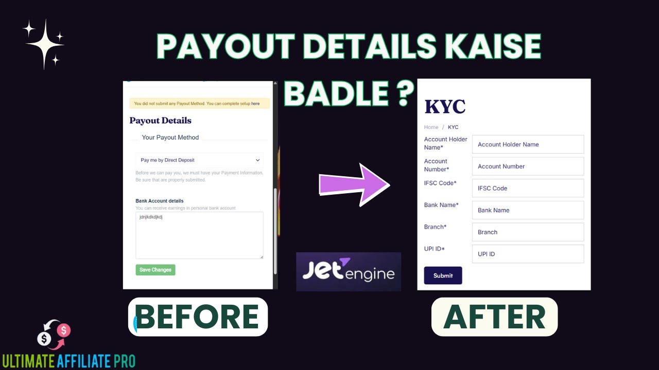 Payout Details Customize Kaise Karein ?For Ultimate Affiliate Pro Plugin Using JetEngine Plugin