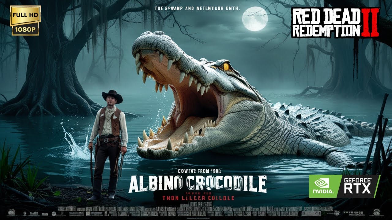 John Marston Hunts the Legendary Crocodile | RDR2 Gameplay