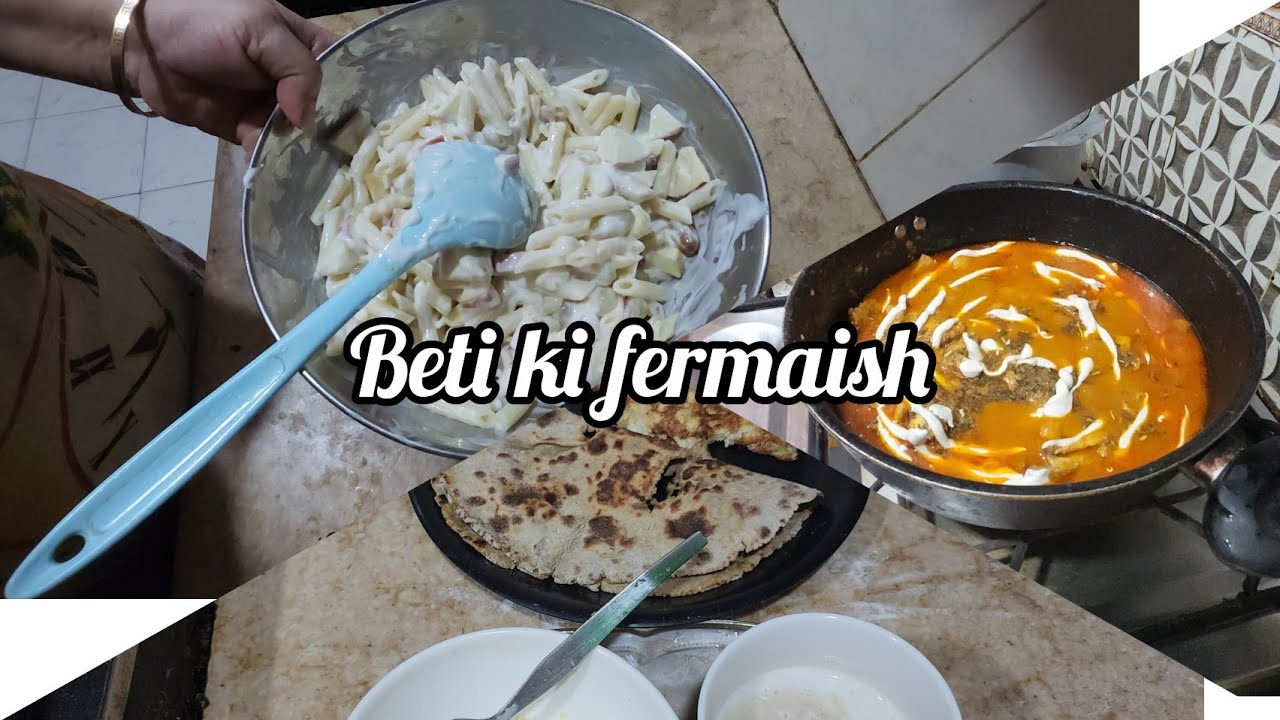  Doodh pakaty Hoy Us  ky  Nkhry Hi Alg Hoty Hn //butter chicken/Russian  salad//beti ki fer maish