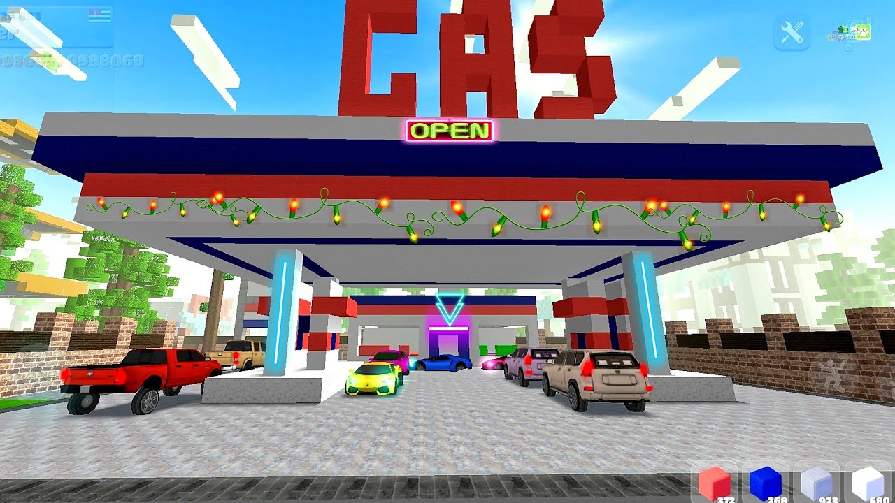 New gas station opened in party craft near homes 😍🤑