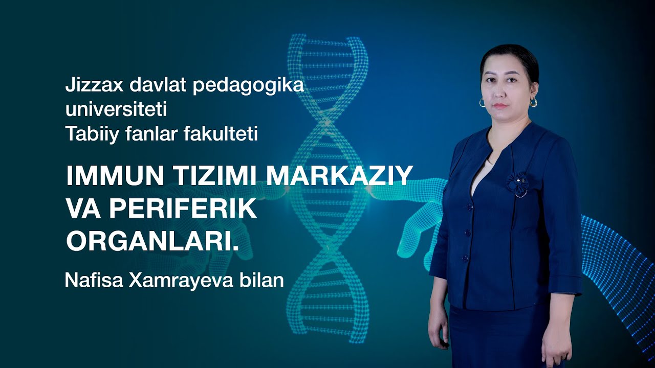 Tabiiy fanlar fakulteti Nafisa Xamrayeva. Mavzu: Immun tizimi markaziy va periferik organlari.