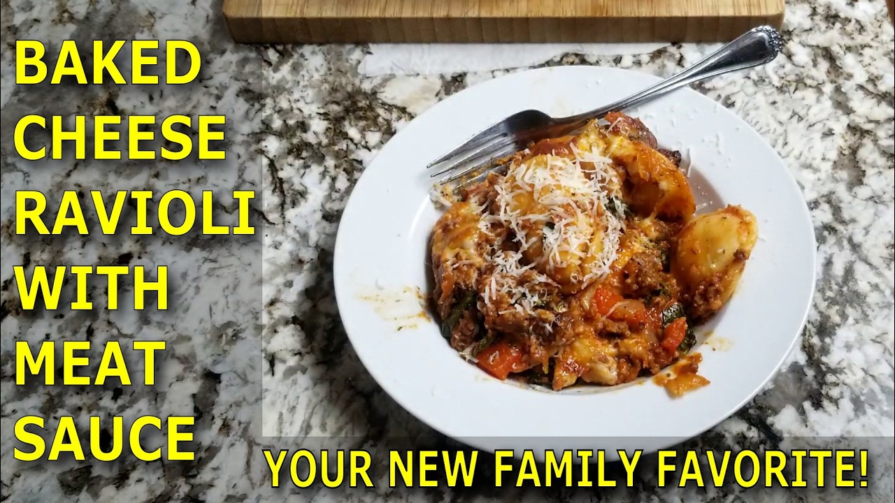 Easy Baked Cheese Ravioli with Meat Sauce: Your New Family Favorite - Uncle D Cooks