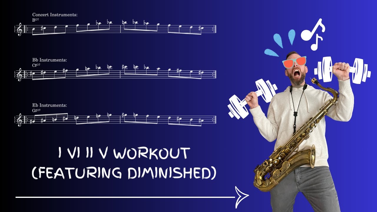Let's Practice The Diminished Sound Together 🎶 I VI ii V Jazz Progression