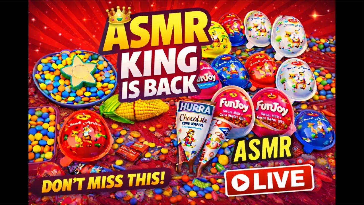 satisfied video with candy asmr 🤡🍭🤡unboxing🤡 #asmr #livestreming