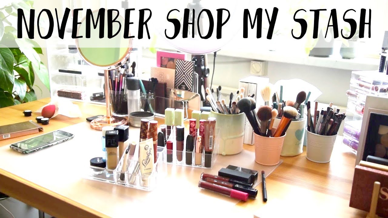 Shop My Stash - daily makeup drawer November 2018