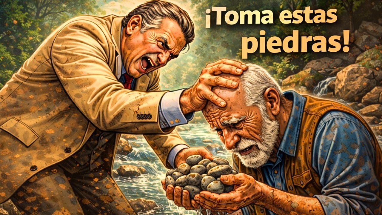 ¿40 años de trabajo? ¡Toma estas piedras de río y esfúmate!