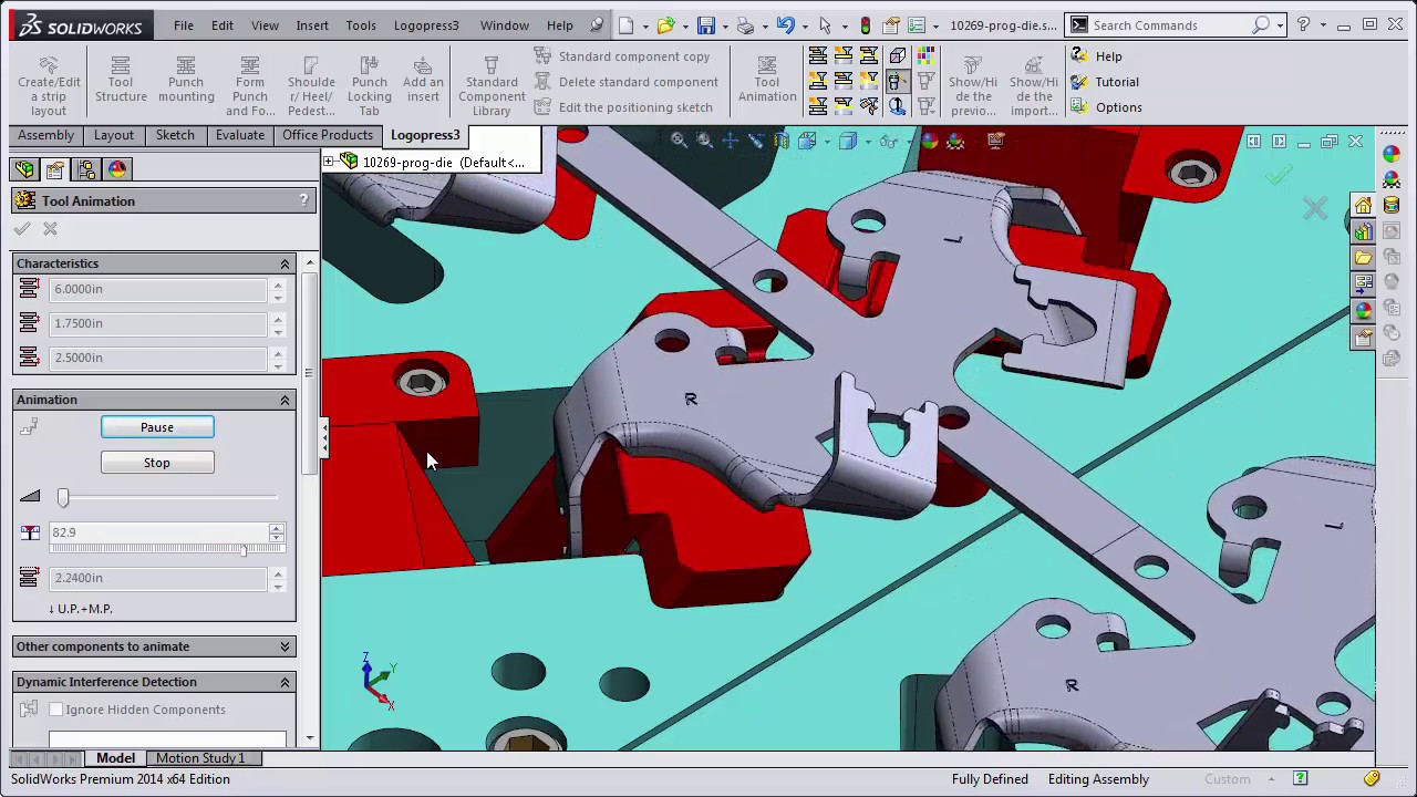 Die Simulation with Multiple Cam Releases