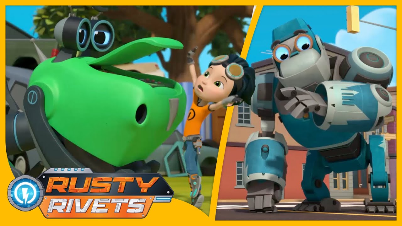 Rusty Stops a Robo Virus and MORE | Rusty Rivets Episodes | Cartoons for Kids