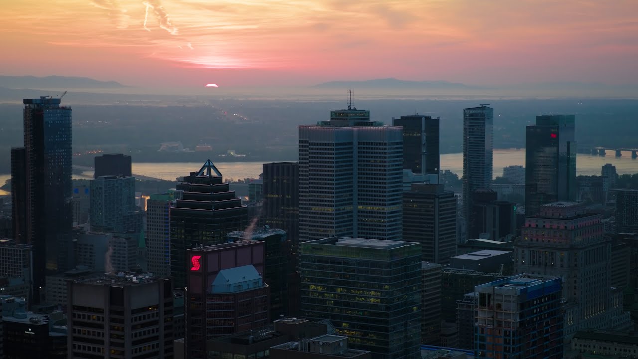 This One-Take Drone Shot of Montreal at Sunrise Is Unreal 🌄
