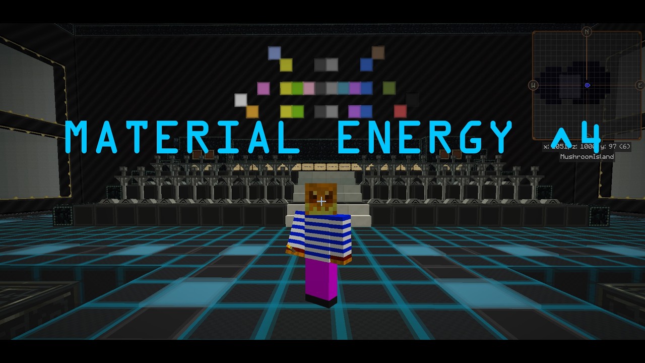 14 - СИНЯЯ ШЕРСТЬ, НОВАЯ КАРТОЧКА - MATERIAL ENERGY 4 - MINECRAFT 1.7.10