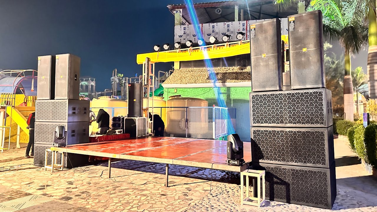 सबसे बड़ा DJ Setup 6 Bass,6 Top,6 Line Array,9 Dj Line Array