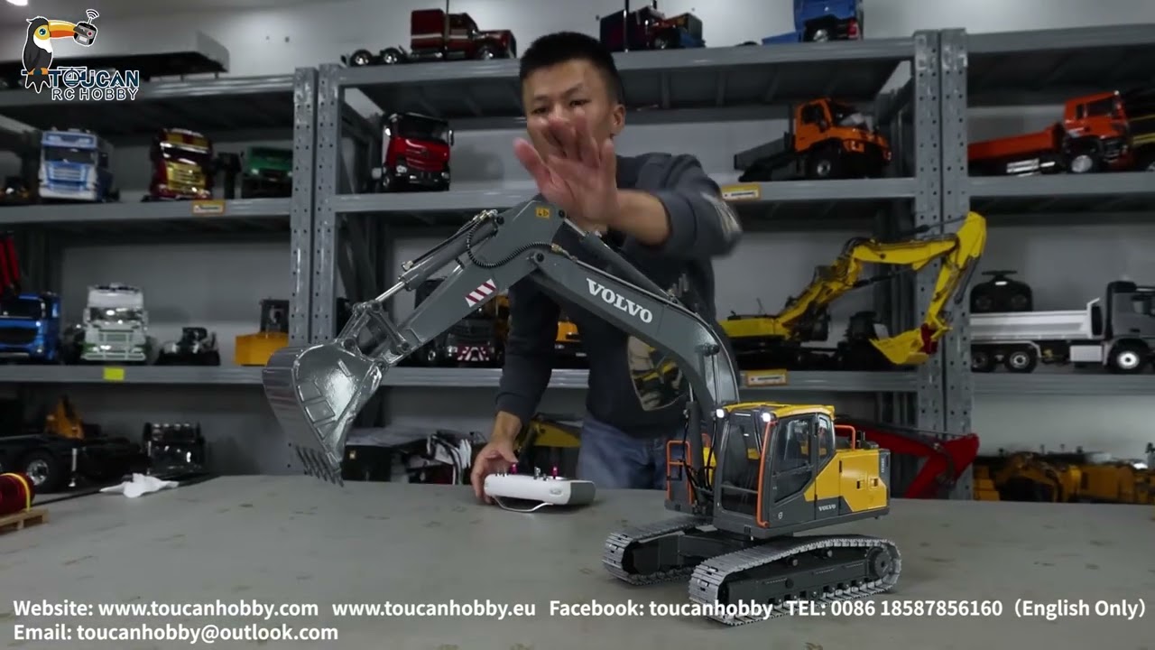 Unbox Double E EC160E 1/14 RC Metal Hydraulic Excavator E111