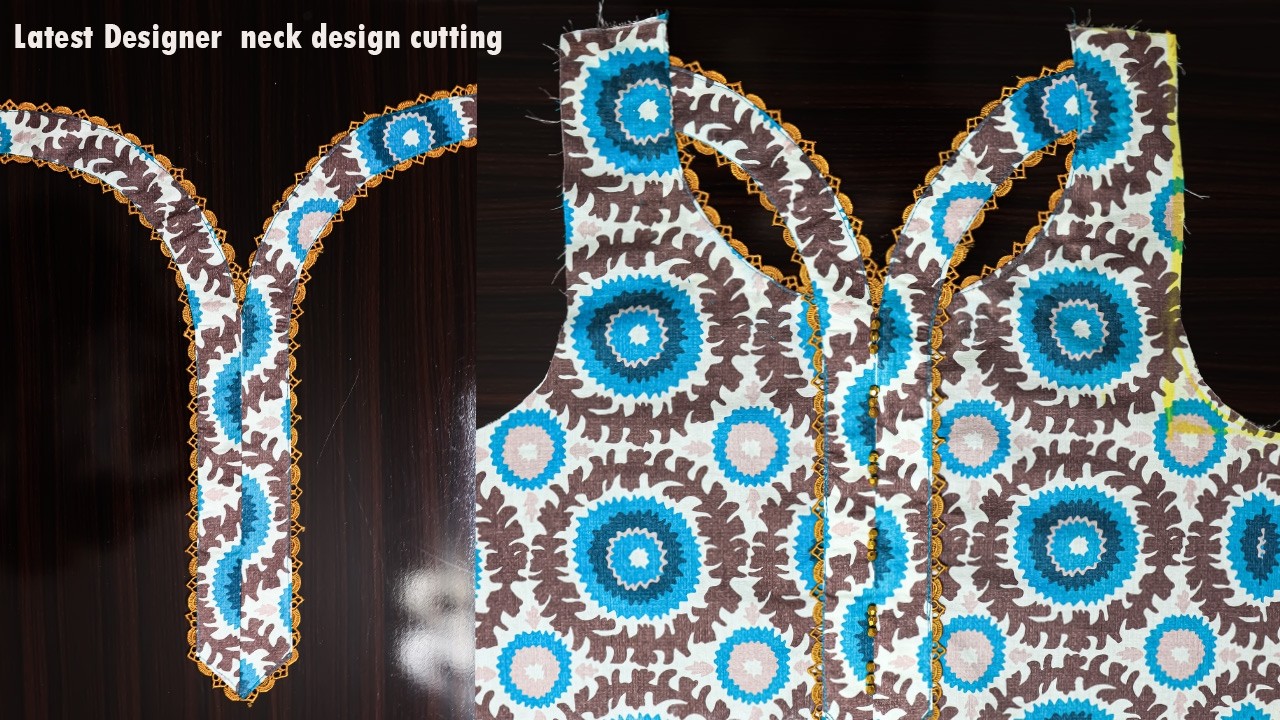 Latest neck design cutting |Brand style neck design cutting | Unique neck design cutting|EID special