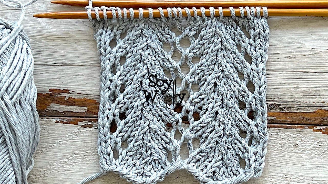 Cómo tejer el Punto Helecho en dos agujas (sólo 4 vueltas) - Soy Woolly