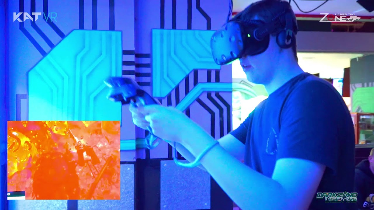 KatVR: Darkzone Box Hill's Walking Virtual Reality system