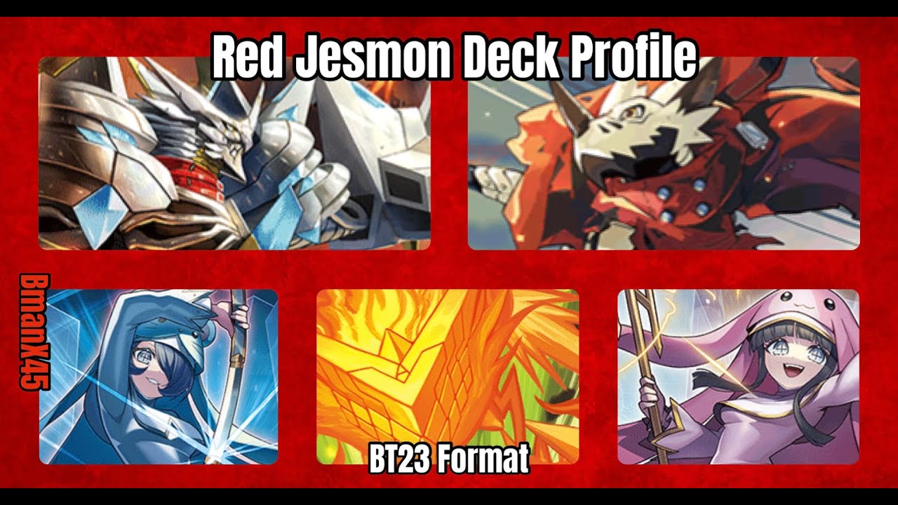Digimon TCG: Red Jesmon Deck Profile BT23 Format