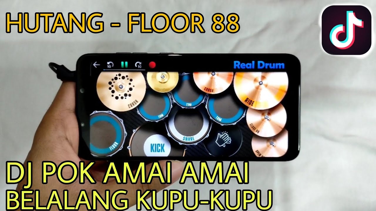 DJ POK AMAI AMAI BELALANG KUPU KUPU - LAGU TIK TOK VIRAL | REAL DRUM COVER