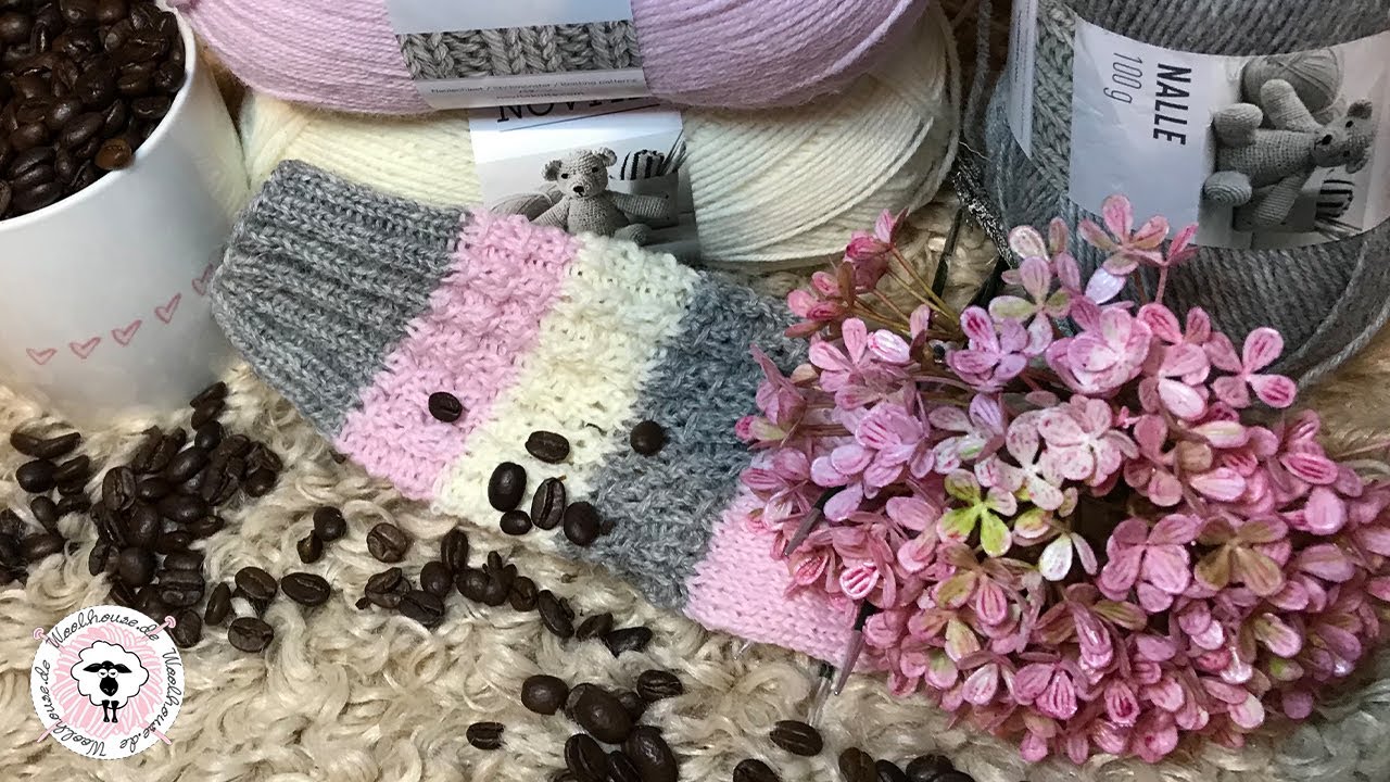 Kaffeebohnen-Sockenmuster stricken / Strickanleitung für Mustersatz bei Socken / Woolhouse.de