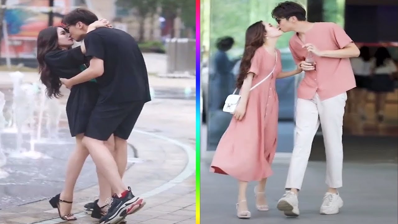 Couples Love Moments On The Street - Couple Fashion On The Street