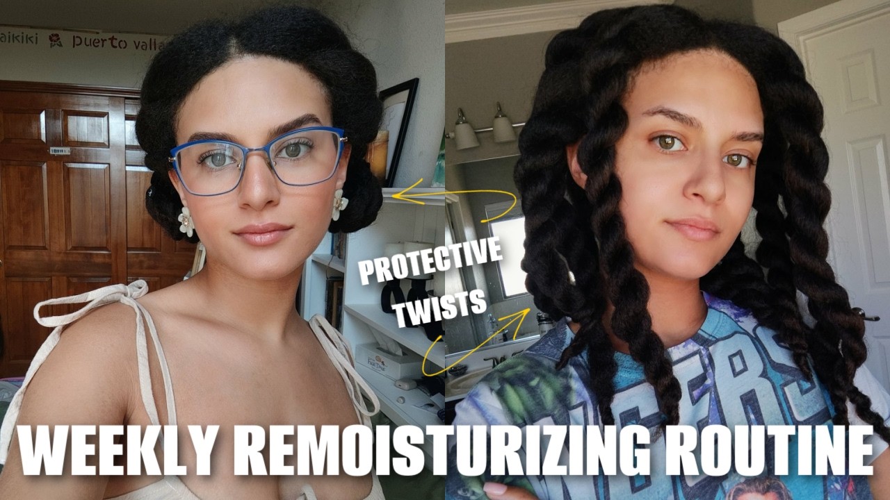 My Remoisturizing & Refresh Routine for In-between Wash Days! | w/ Protective Twists | Type 4 Hair