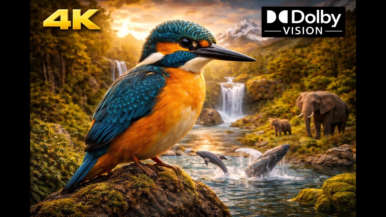 Stunning Nature & Colorful Birds | Realistic Wildlife | 4K Dolby Vision
