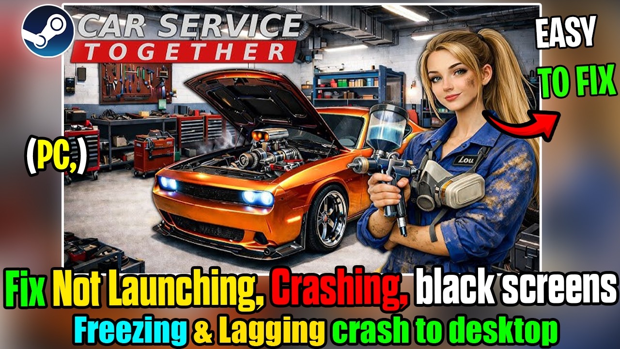 Fix Car Service Together Crashing, Not Launching, Black Screen, Lag & Crash to Desktop on PC