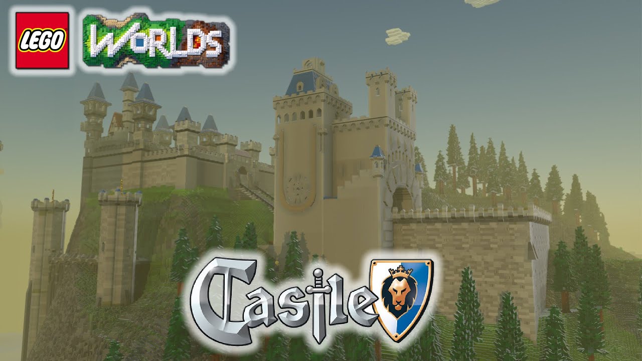 Lego Worlds | Строим огромный замок!