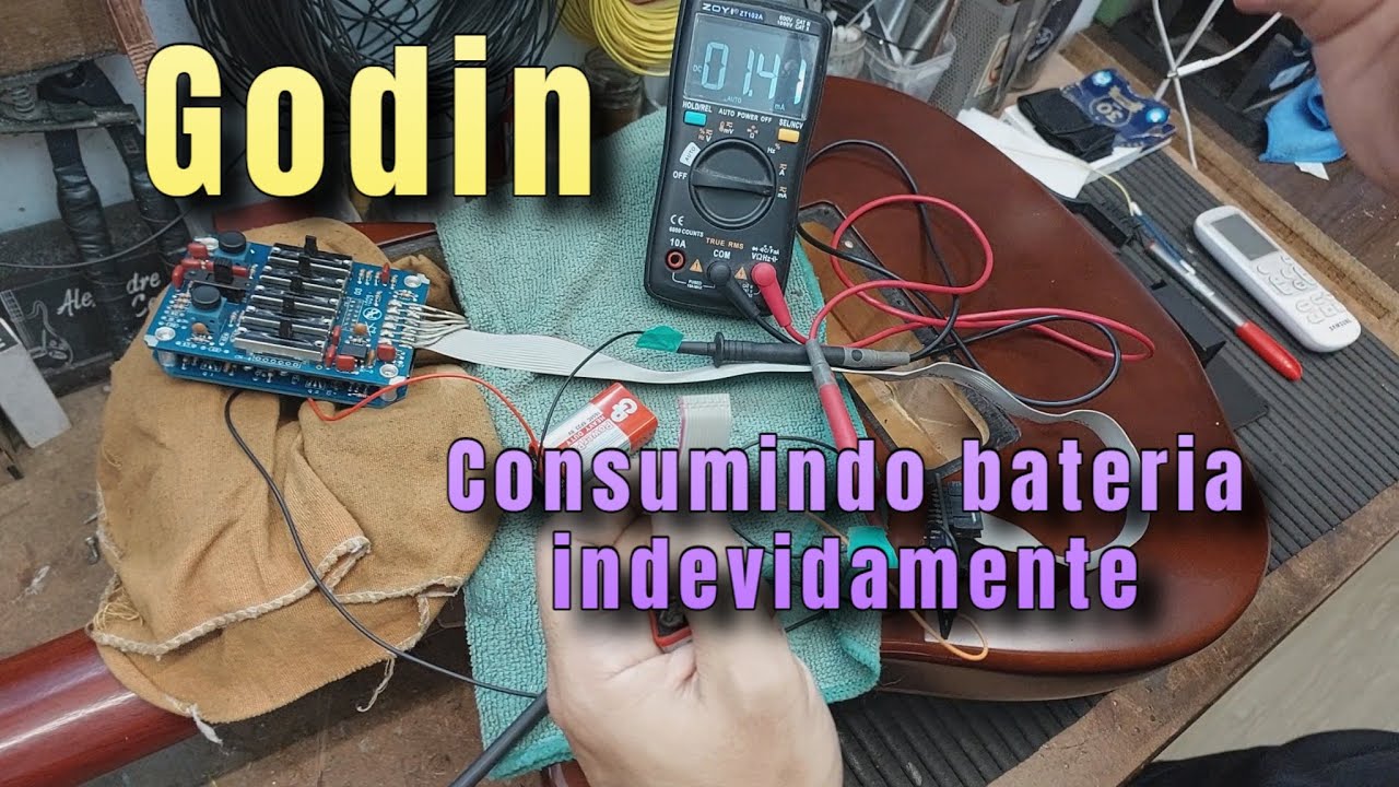 Violão Godin consumindo bateria [Desplugado]